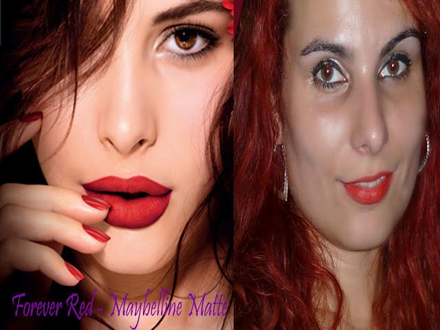 Teste Forever Red - Maybelline Matte - imagem 2
