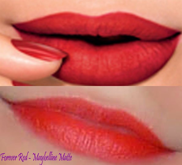Teste Forever Red - Maybelline Matte - imagem 4