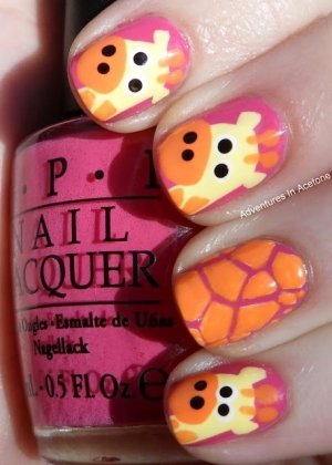 Art Nails: Girafa