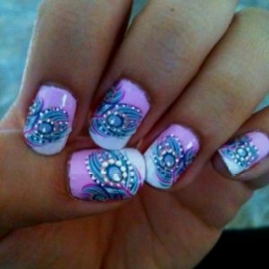 Art Nails Inspiração Pavão