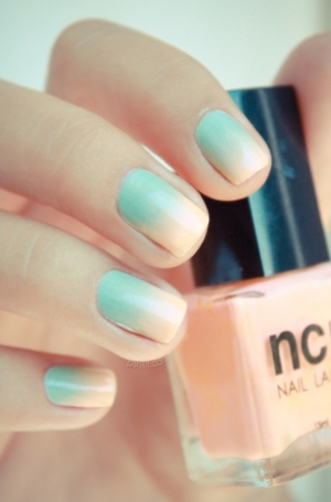 Inspiração: Nail Art - Degrade