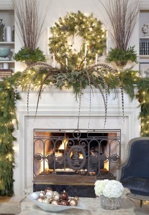 Decoração de Natal: Lareira