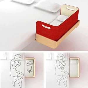 Inspiração: Cama de Casal com Berço Anexo