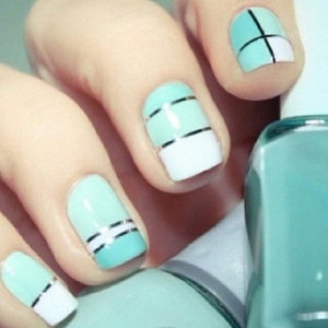 Inspiração Art Nails: Geométrico + Degrade