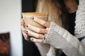 Art Nails: Meia Lua Nude + Black