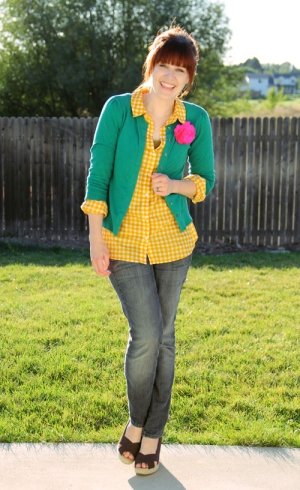 #ItGirl: #Verde #Amarelo e #Jeans