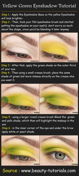 #MakeUp: #Verde #Amarelo #Esfumaçado