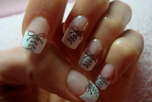 #ArtNails: #Inglesinha #Adesivos #Tennis