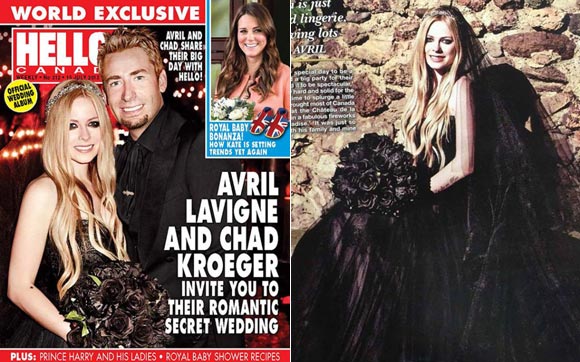 #Casamento de #Chad Kroeger & #Avril Lavigne com #Vestido #Negro