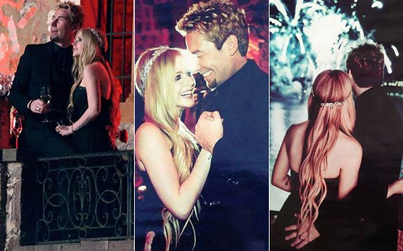 #Casamento de #Chad Kroeger & #Avril Lavigne com #Vestido #Negro - imagem 3