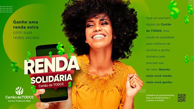 Cartão de TODOS lança programa de afiliações Renda Solidária