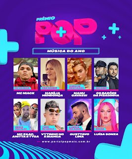 Liderado por Anitta, Luísa Sonza e Manu Gavassi Prêmio POP Mais 2020 inicia votações - imagem 3
