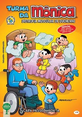 Mauricio de Sousa e Sarepta apresentam nova revistinha com personagem da Turma da Mônica com doença rara