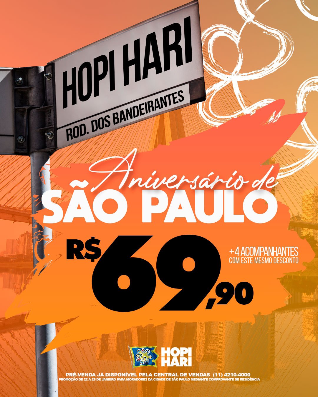 Aniversário de São Paulo: moradores ganham desconto no Hopi Hari