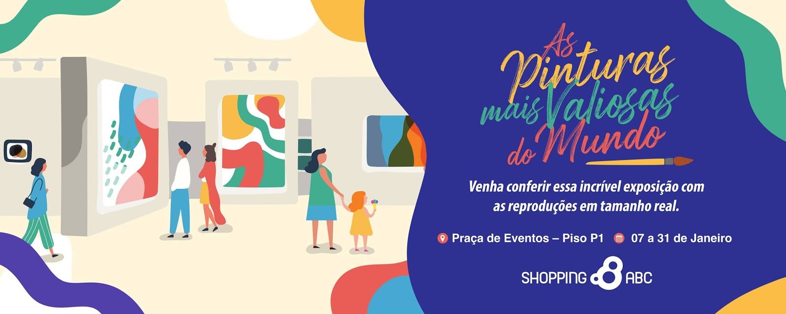Exposição "Pinturas mais valiosas do mundo" chega ao Shopping ABC