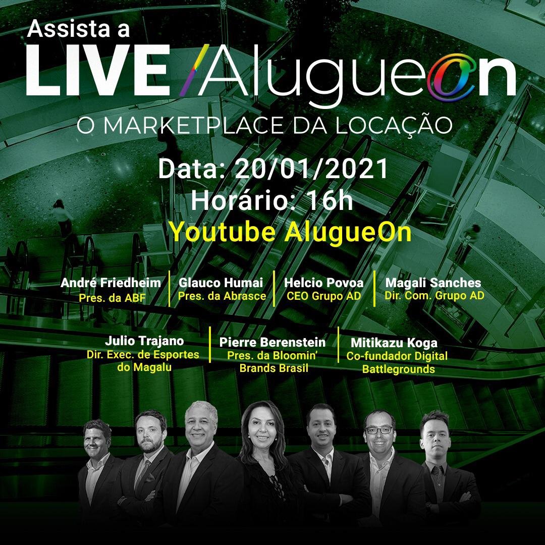 O Grupo AD e o Shopping Penha promovem evento online de lançamento da AlugueOn, plataforma para locação de