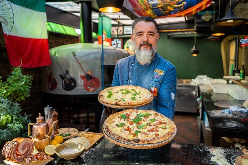 Chef Gino Contin lança nova Pizza de Verão com camarão e abacaxi