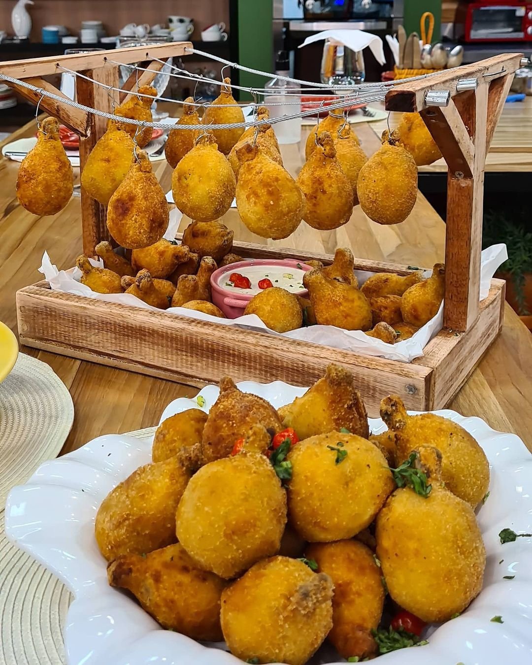 É coxinha, mas é creme...