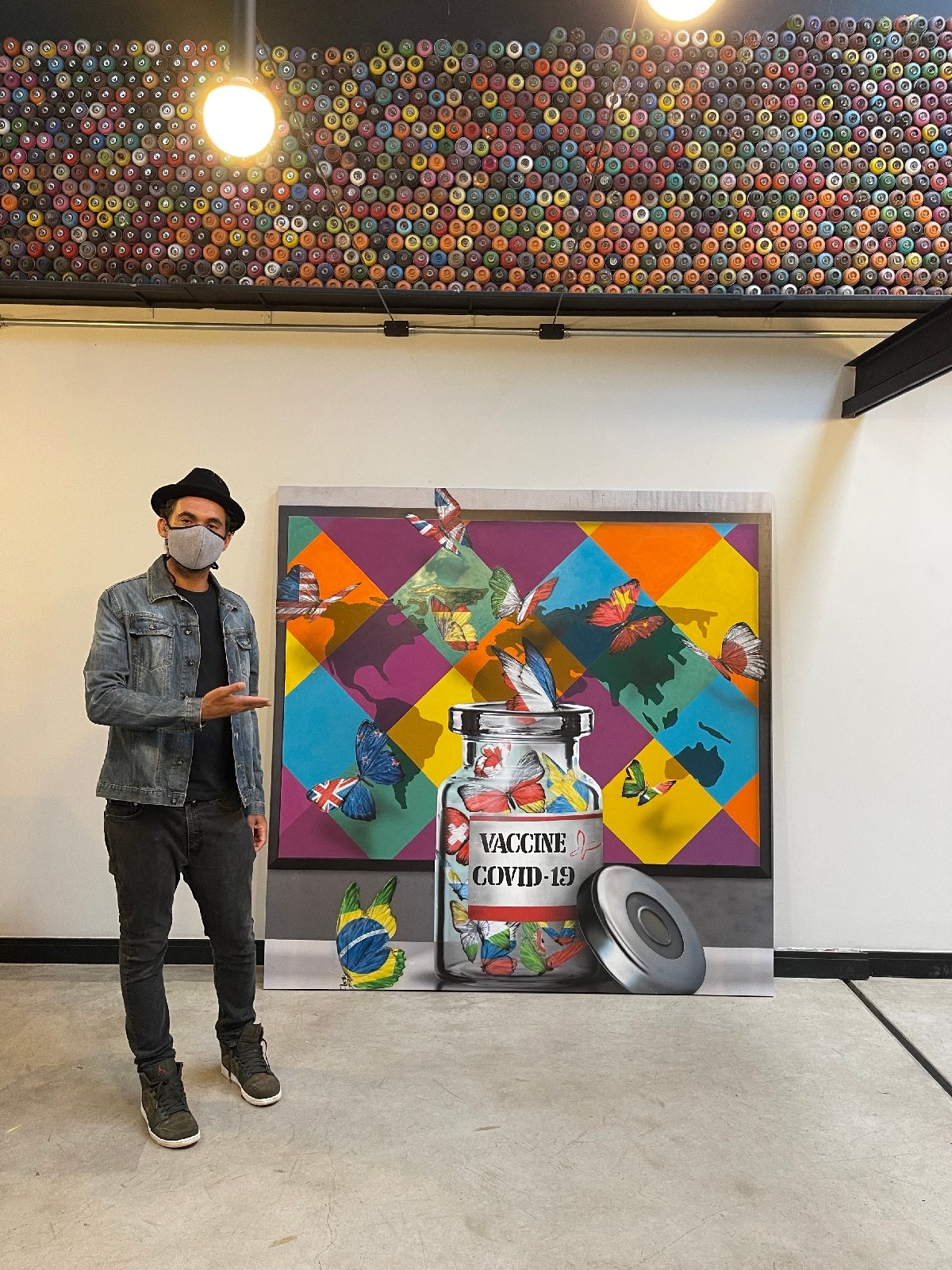 Eduardo Kobra presenteia Instituto Butantan e Fiocruz com painéis sobre as vacinas contra a Covid - imagem 4