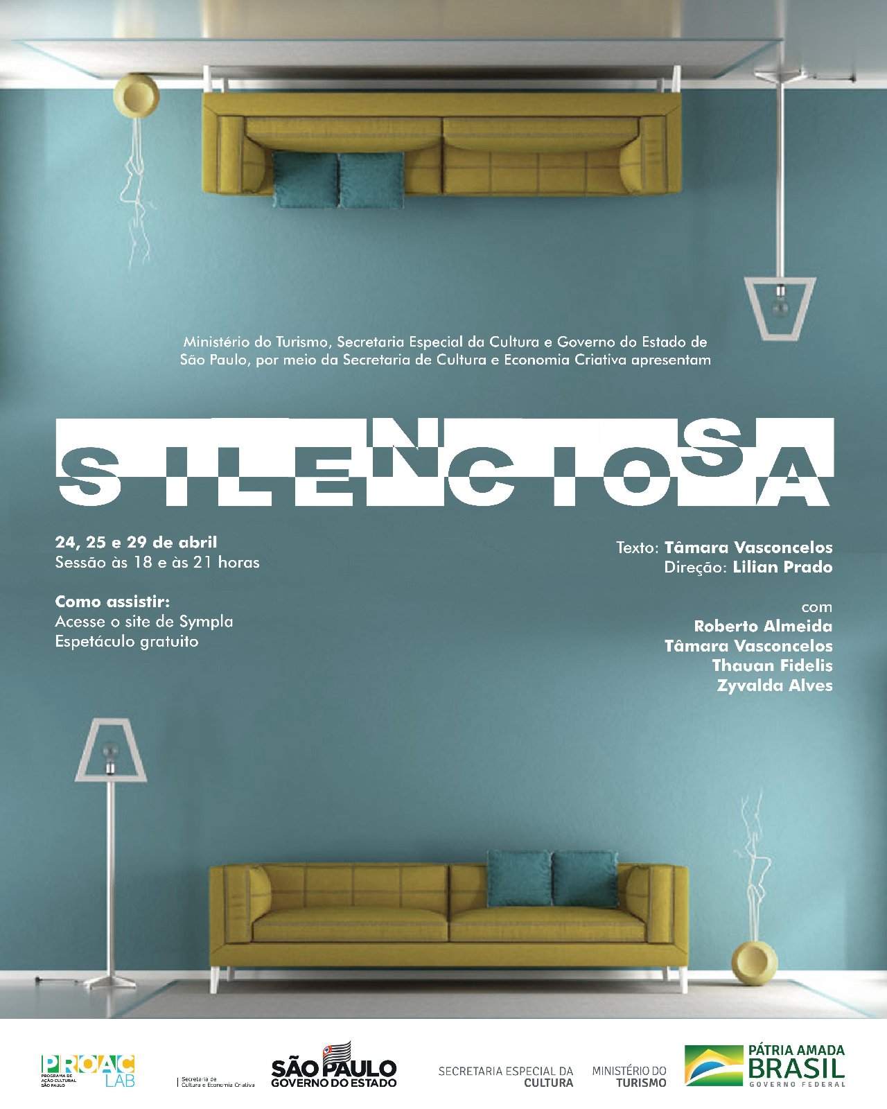 Com inspiração em sitcons, "Silenciosa- A Peça" mostra os conflitos de uma noite de natal de forma reflexiva