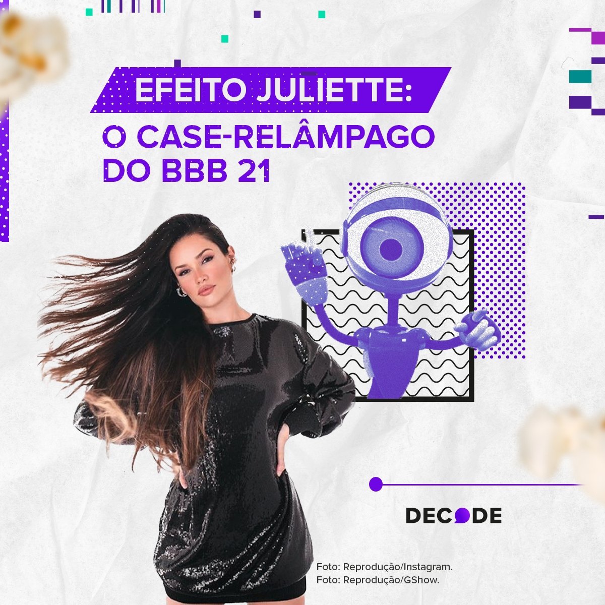 Juliette Freire, a BBB-fenômeno das redes sociais, tem crescimento de 14.074% em número de seguidores.