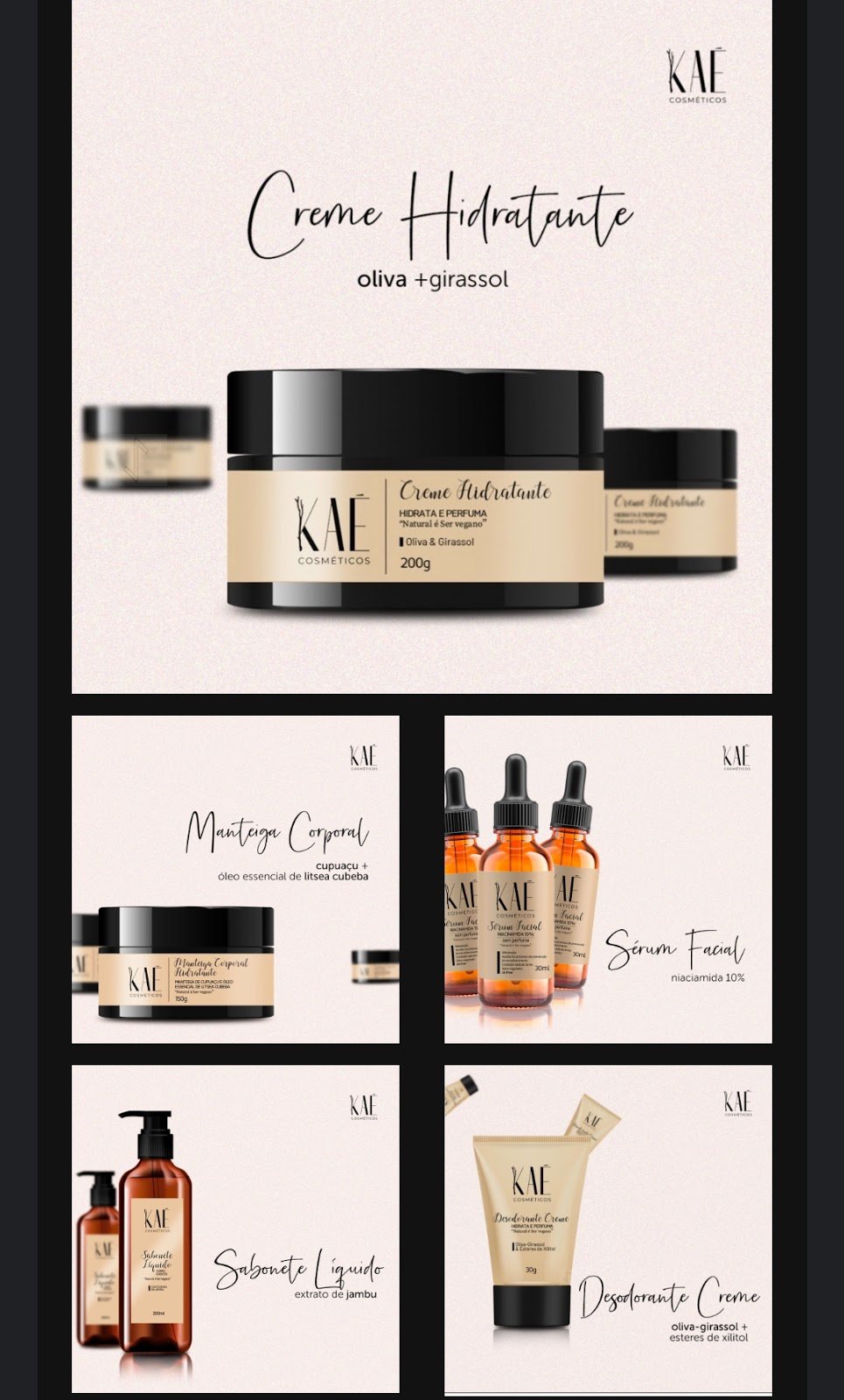 KaÉ Cosméticos lança nova linha de produtos orgânicos, naturais e vegano