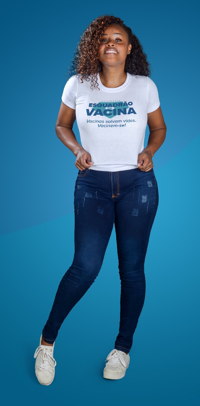Roberta Rodrigues é embaixadora do movimento "Esquadrão da Vacina"