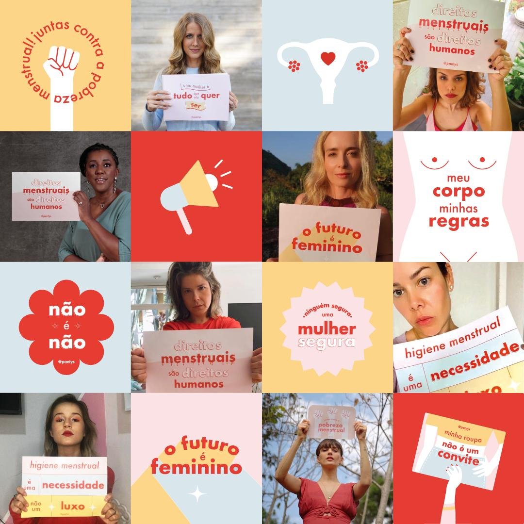 CELEBRIDADES PARTICIPAM DE PROTESTO DIGITAL EM PROL DA DIGNIDADE MENSTRUAL