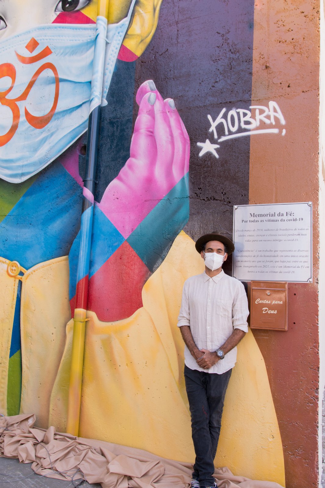 Eduardo Kobra lança "Memorial da Fé por todas as vítimas do Covid-19", com presença de várias lideranças - imagem 5