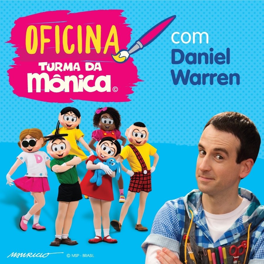 Mauricio de Sousa e Daniel Warren lançam oficina de arte on-line para escolas