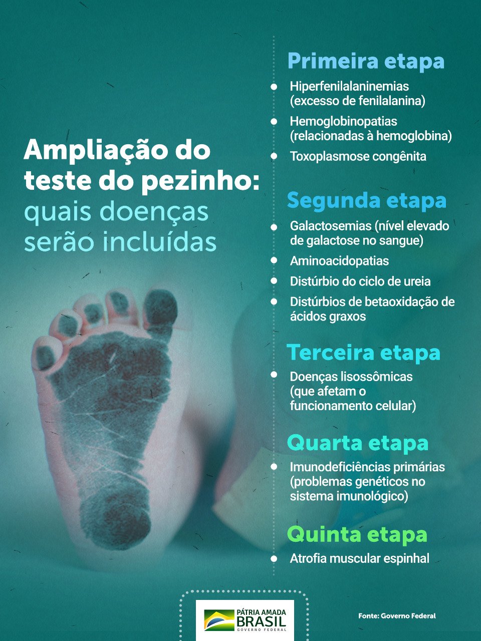 Dia Nacional do Teste do Pezinho reforça a importância do exame para o diagnóstico de doenças raras - imagem 2