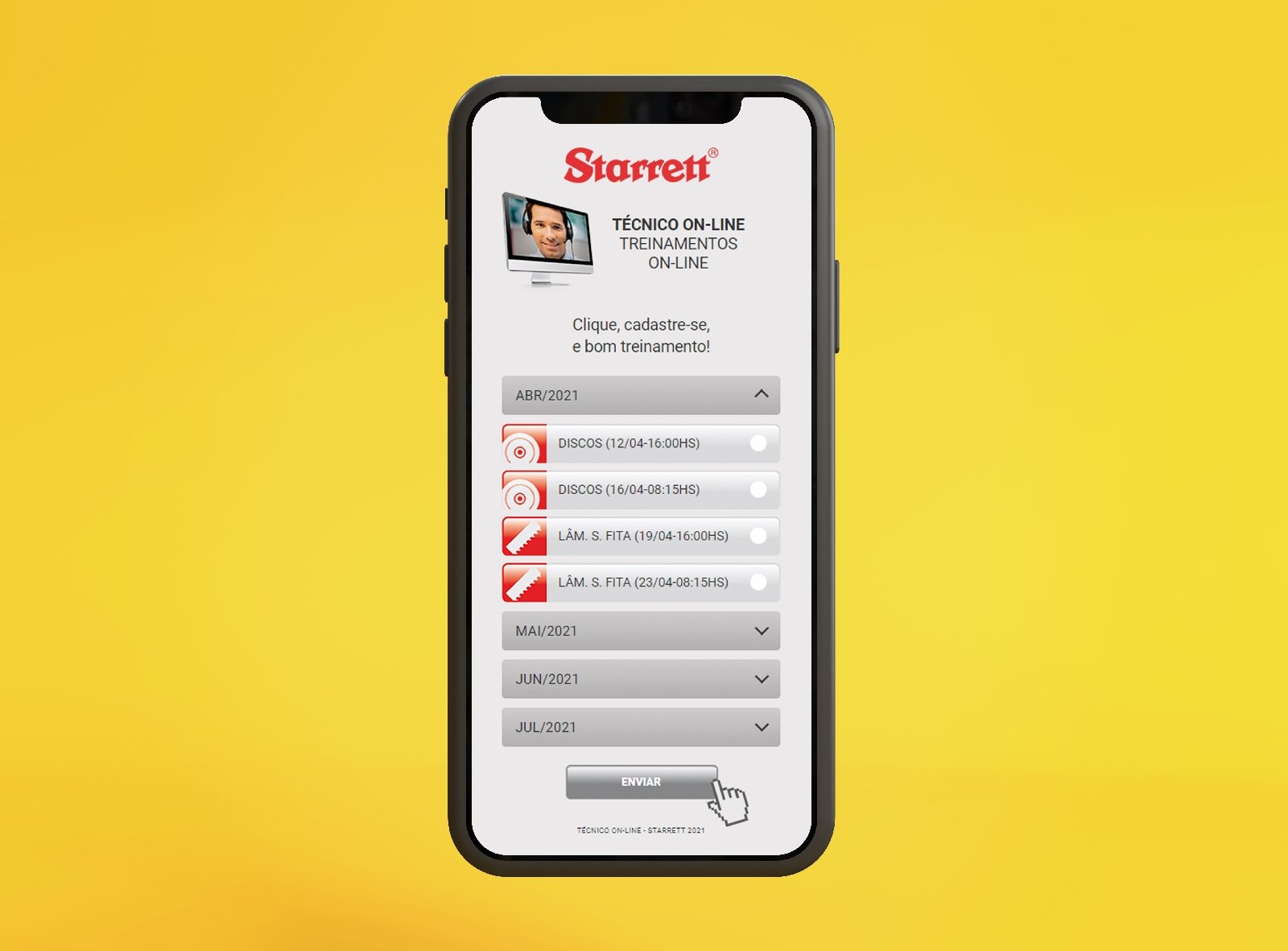 Starrett promove cursos online gratuitos