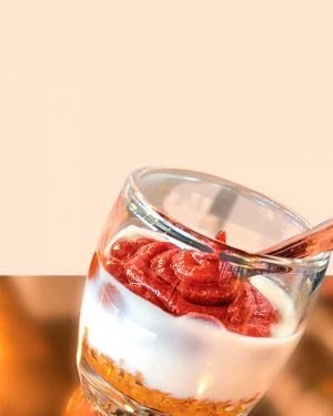 Cheesecake com paçoca e goiabada
