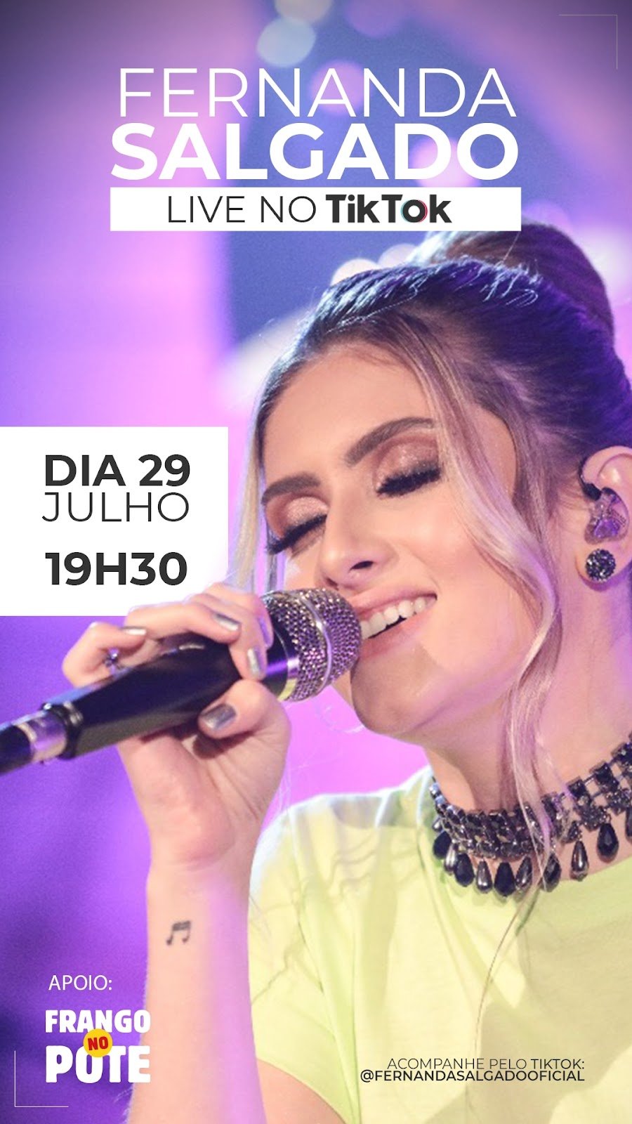 Frango no Pote promove Live sertaneja e promoções exclusivas no Tik Tok e Youtube