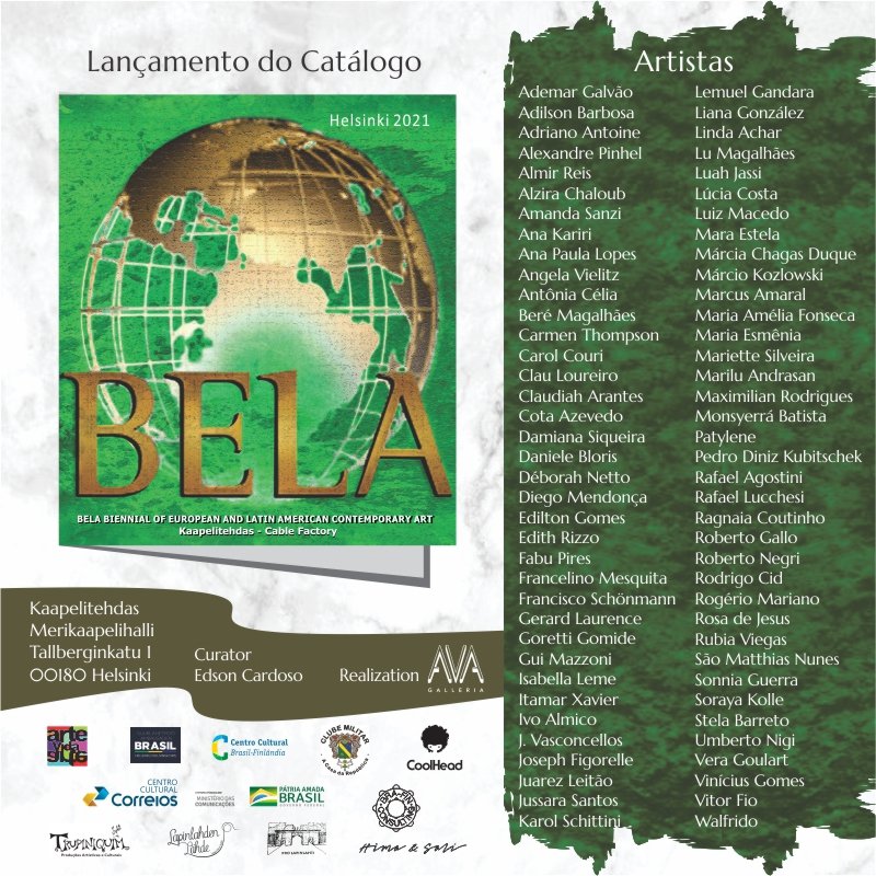 BIENAL 'BELA' SAI DA FINLÂNDIA DIRETO PARA O CENTRO CULTURAL CORREIOS RJ COM A EXPOSIÇÃO "A NATUREZA NA ARTE"
