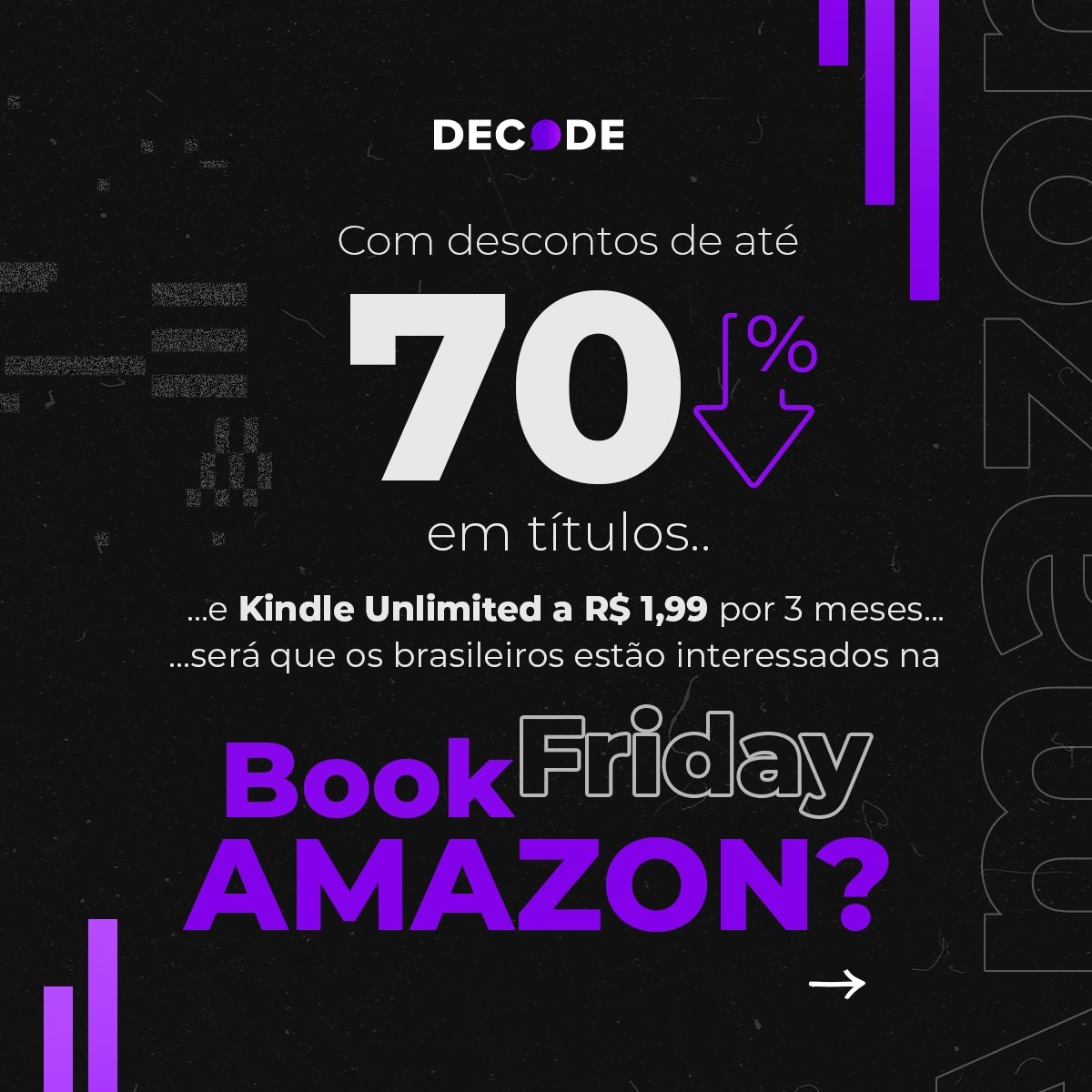 Book Friday da Amazon cresce 370% no volume de buscas do Google.