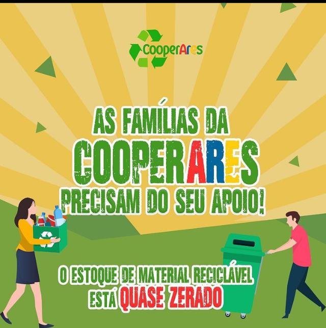 Cooperativa dos Recicladores de Salesópolis pede doações de materiais recicláveis