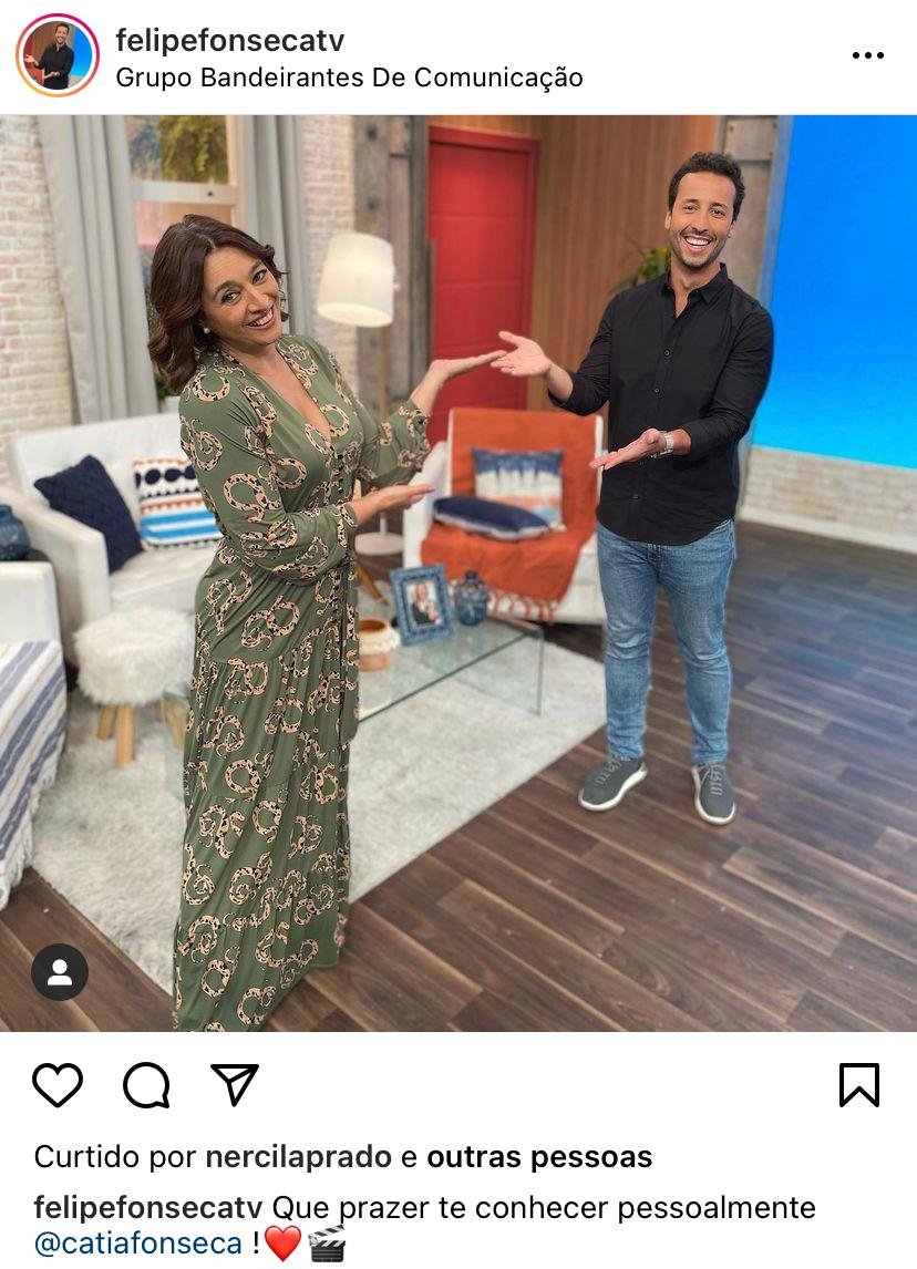 Felipe Fonseca diverte seguidores em encontro com Cátia Fonseca