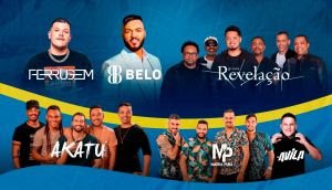 Vai Ter Samba neste sábado com Belo, Ferrugem, Akatu e Revelação no Mega Space
