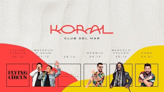 Dennis DJ, Marcelo Falcão, Matheus e Kauan e Xand Avião prometem animar réveillon na Praia do Patacho