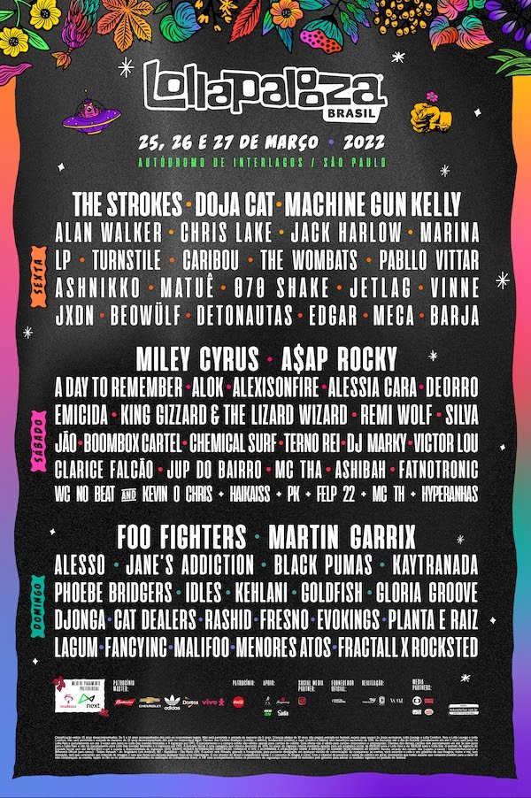 Lollapalooza Brasil anuncia o line-up completo de 2022