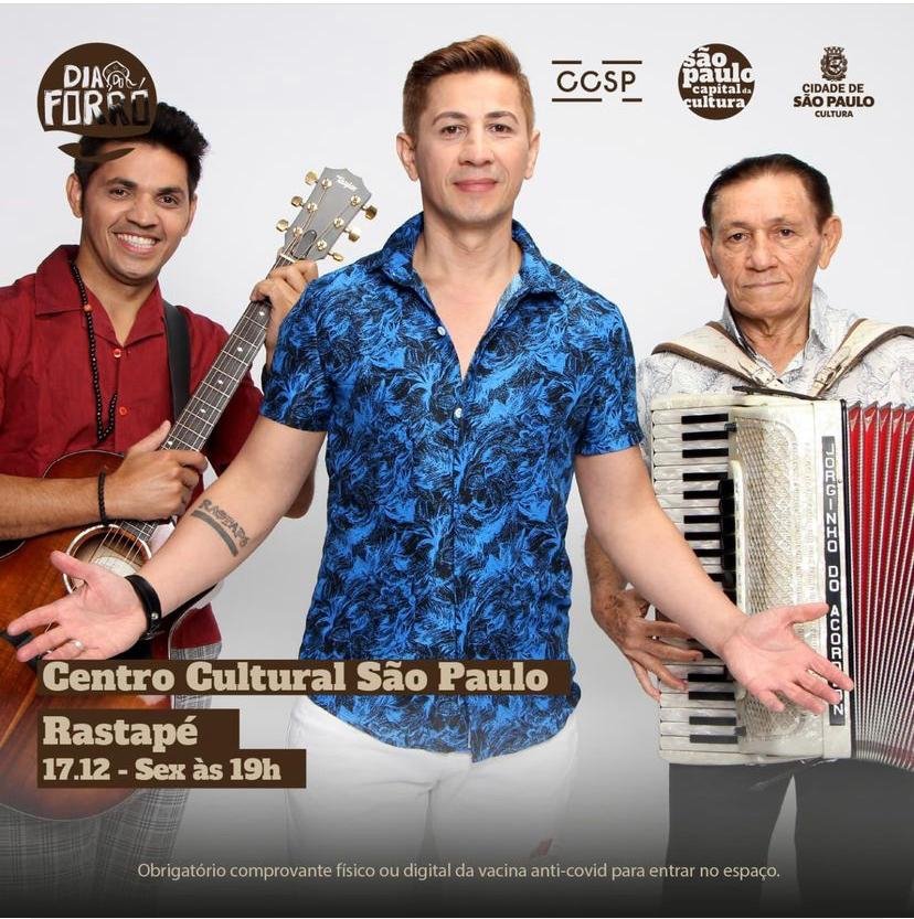 Rastapé no final de semana de shows- Centro Cultural São Paulo