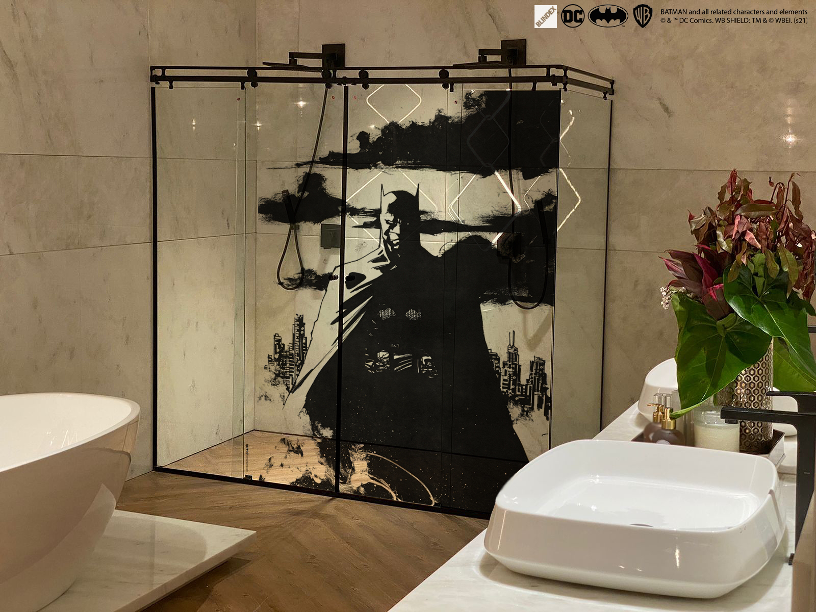 Blindex® e Warner Bros® lançambox de banheiro personalizado do Batman,Mulher Maravilha e Harry Potter - imagem 3