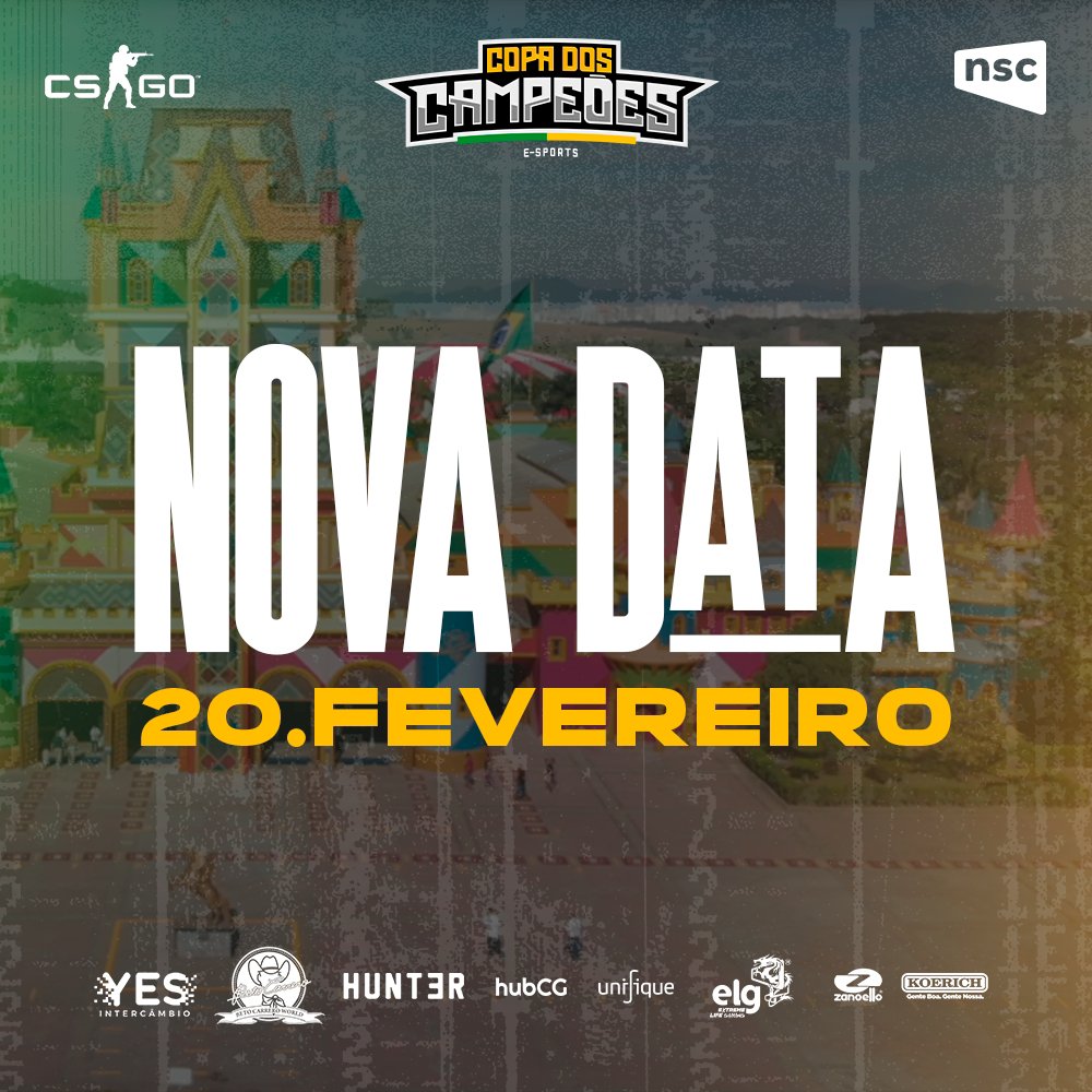 Copa do Campeões de CS: GO anuncia nova data da final no Beto Carrero