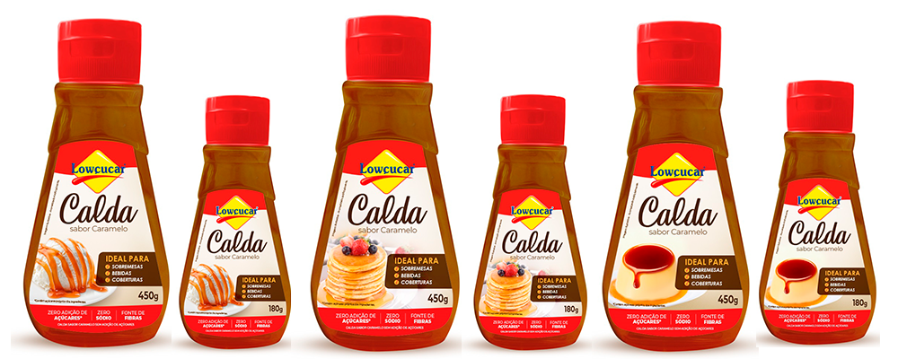 Lowçucar apresenta Calda sabor Caramelo Zero Açúcar
