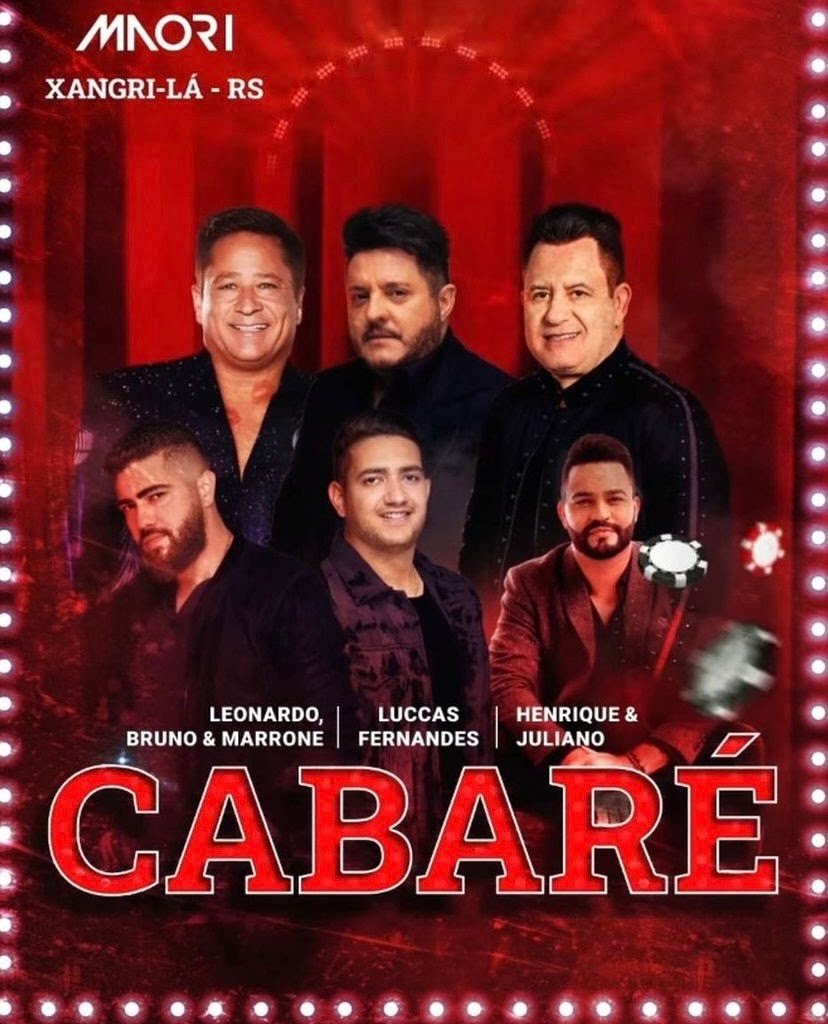 Luccas Fernandes é confirmado para o primeiro show da turnê Cabaré protagonizada por Leonardo e Bruno e