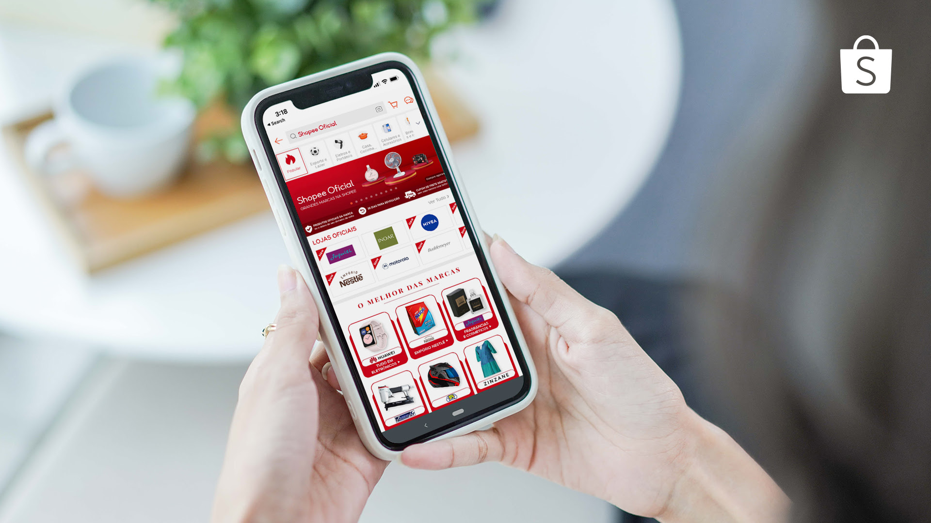 Shopee Oficial ganha novo visual e campanha exclusiva