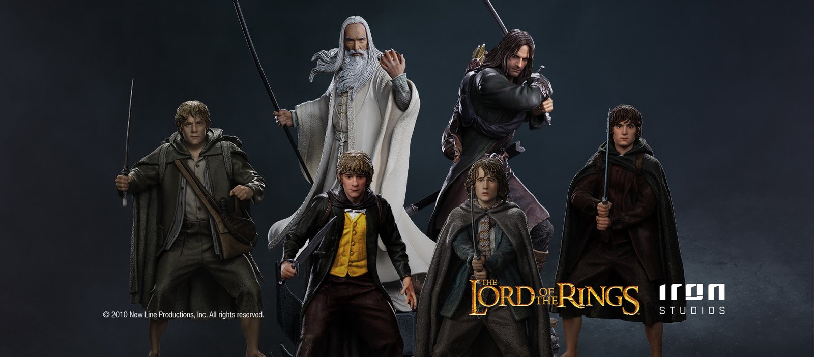 AGUARDADAS ESTÁTUAS DE "O SENHOR DOS ANÉIS" CHEGAM À PRÉ-VENDA PELA IRON STUDIOS