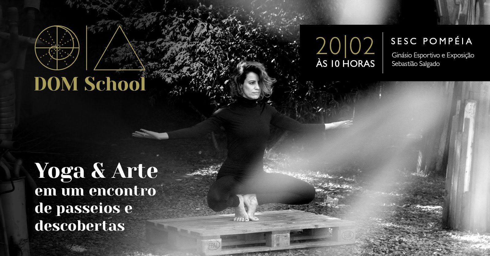 Lu Brites, da DOM School, e SESC Pompeia convidam para uma manhã inspiradora, com uma prática de Yoga e