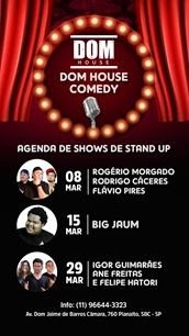 Prestes a completar 2 anos, o Bar e Casa de Shows Dom House traz gigantes da comédia stand up ao ABC para